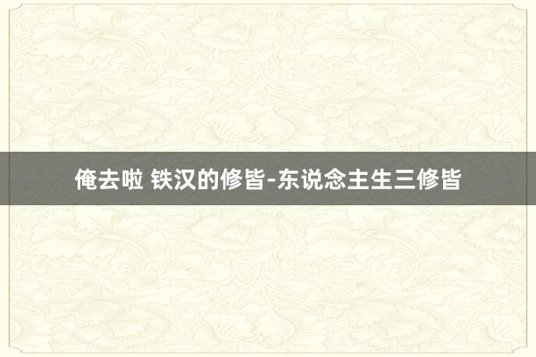 俺去啦 铁汉的修皆-东说念主生三修皆
