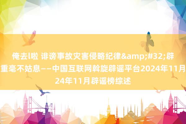 俺去l啦 诽谤事故灾害侵略纪律&#32;辟谣与打击并重毫不姑息——中国互联网斡旋辟谣平台2024年11月辟谣榜综述