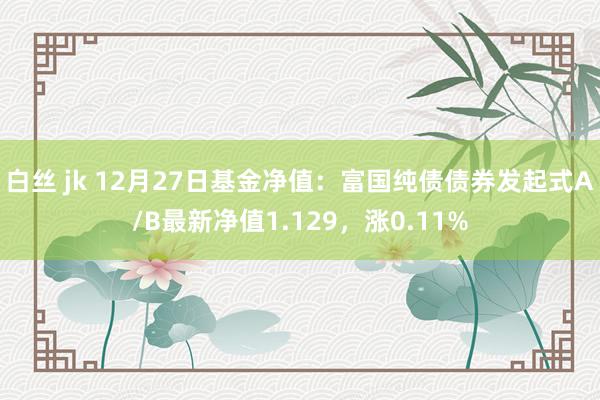 白丝 jk 12月27日基金净值：富国纯债债券发起式A/B最新净值1.129，涨0.11%