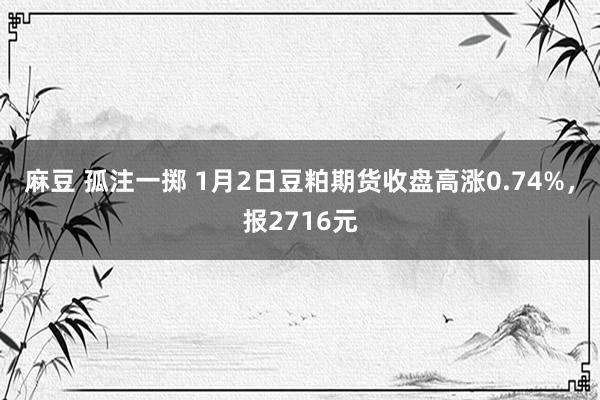 麻豆 孤注一掷 1月2日豆粕期货收盘高涨0.74%，报2716元