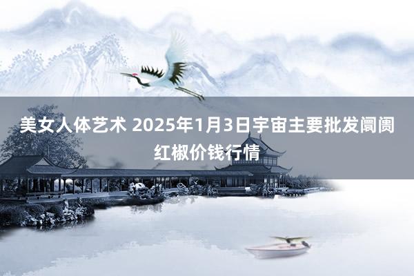 美女人体艺术 2025年1月3日宇宙主要批发阛阓红椒价钱行情