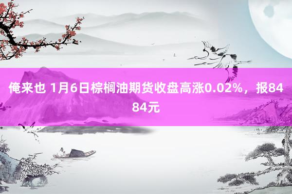 俺来也 1月6日棕榈油期货收盘高涨0.02%，报8484元