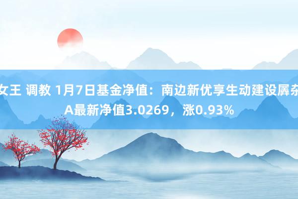 女王 调教 1月7日基金净值：南边新优享生动建设羼杂A最新净值3.0269，涨0.93%