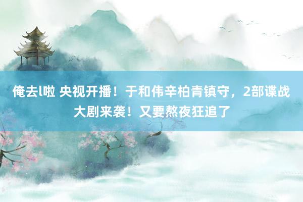 俺去l啦 央视开播！于和伟辛柏青镇守，2部谍战大剧来袭！又要熬夜狂追了