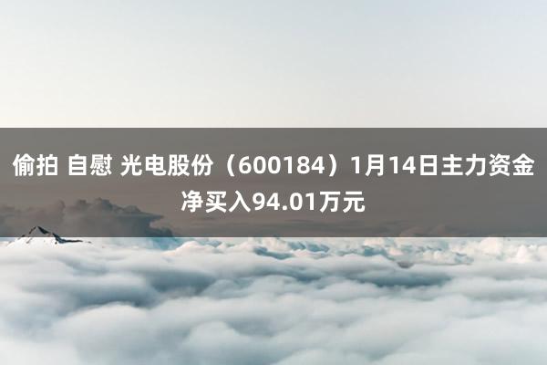 偷拍 自慰 光电股份（600184）1月14日主力资金净买入94.01万元
