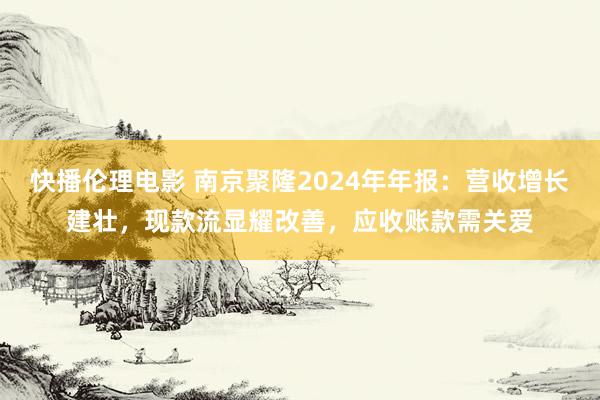快播伦理电影 南京聚隆2024年年报：营收增长建壮，现款流显耀改善，应收账款需关爱